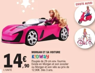 Poupée Morgan et sa voiture Kidway