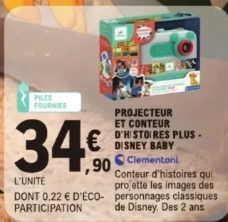 Projecteur et conteur d'histoires Plus - Disney Baby Clementoni