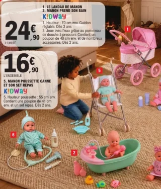 KIDWAY Le landau de Manon / Manon prend son bain