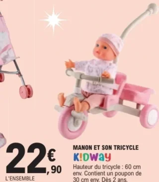 KIDWAY Manon et son tricycle