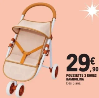 Poussette 3 roues Bambolina