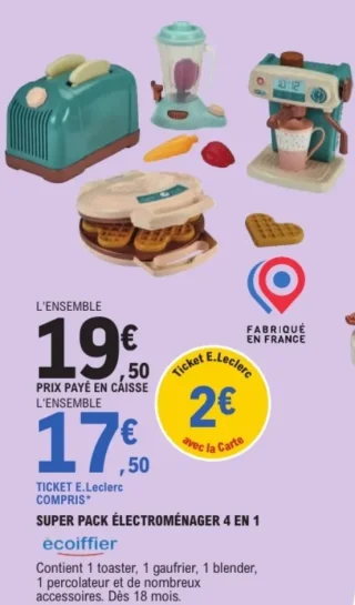 Super pack électroménager 4 en 1 Écoiffier