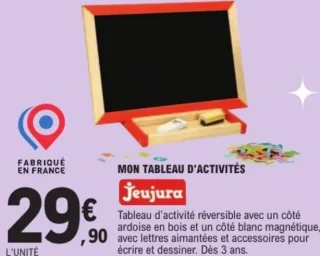 Mon tableau d'activités Jeujura