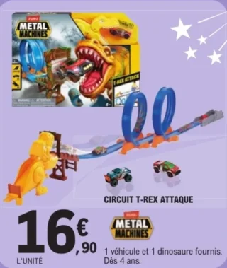 Circuit T-Rex Attaque Metal Machines Zuru