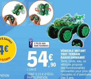 Véhicule Mutant Tout Terrain Radiocommandé Hot Wheels