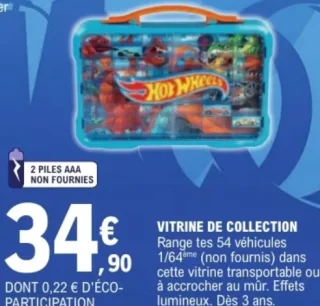 Vitrine de Collection Hot Wheels