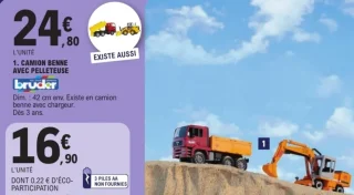 Camion benne avec pelleteuse Bruder