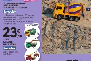 Camion toupie béton Bruder