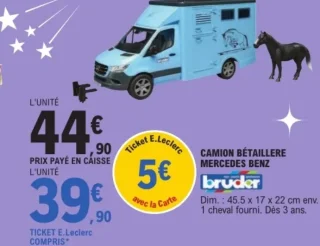 Camion bétaillère Mercedes Benz Bruder