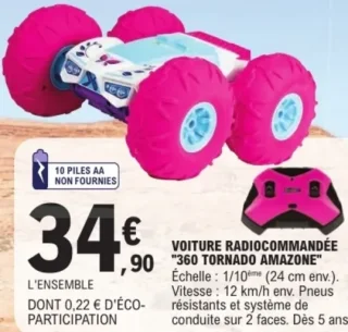 Voiture radiocommandée Exost "360 Tornado Amazone"