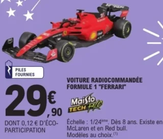 Voiture radiocommandée Formule 1 "Ferrari" Maisto Tech