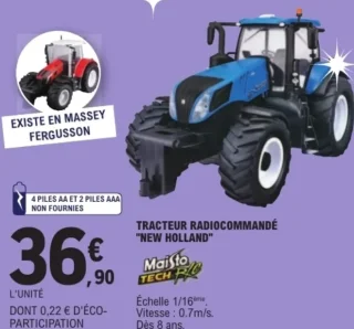 Tracteur radiocommandé "New Holland" Maisto Tech R/C