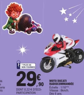 Moto Ducati radiocommandée