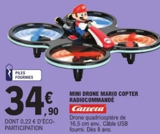 Mini drone Mario copter radiocommandé Carrera