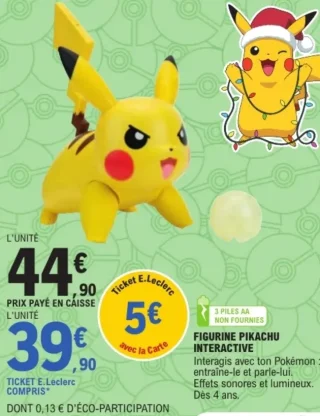 Figurine Pikachu interactive Pokémon