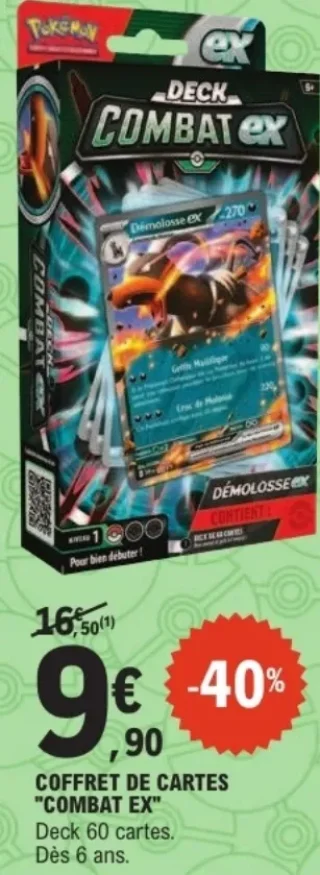 Coffret de cartes "Combat EX" Pokémon