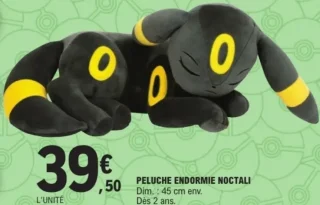 Peluche endormie Noctali Pokémon