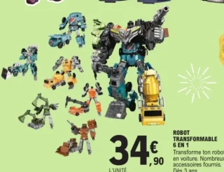Robot transformable 6 en 1