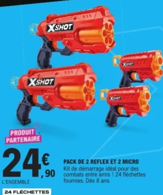 Pack de 2 Reflex et 2 Micro Zuru X-Shot