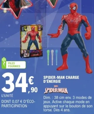 Figurine Spider-Man Charge d'Énergie