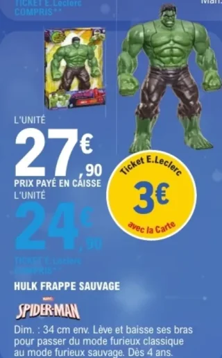 Figurine Hulk Frappe Sauvage Marvel Spider-Man