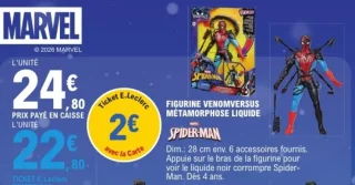 Figurine Venomversus Métamorphose Liquide Spider-Man