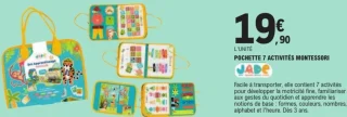 Pochette 7 activités Montessori Jade