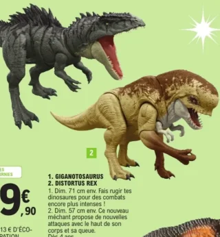 Dinosaure Giganotosaurus / Distortus Rex