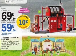 Playmobil Grande caserne de pompiers ou Grand centre équestre