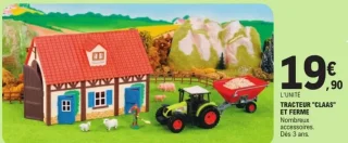 Tracteur "Claas" et ferme