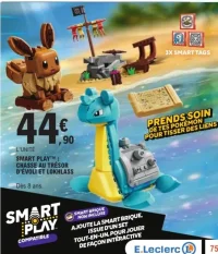 Jeu de construction LEGO Pokémon Smart Play Chasse au trésor d'Évoli et Lokhlass