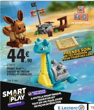 Jeu de construction LEGO Pokémon Smart Play Chasse au trésor d'Évoli et Lokhlass