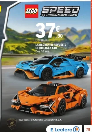 LEGO Speed Champions Lamborghini Revuelto et Huracán STO