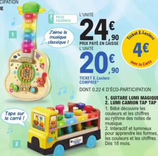 Guitare Lumi Magique / Lumi Camion Tap Tap VTech Baby