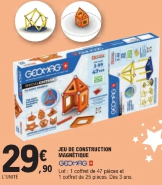 Jeu de construction magnétique Geomag