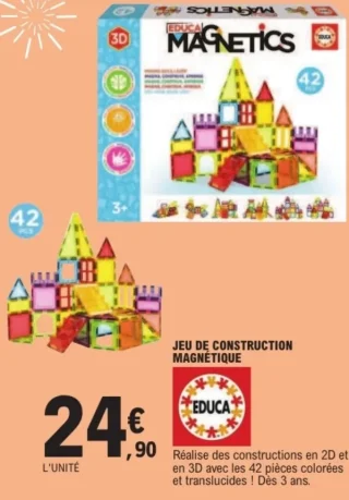 Jeu de construction magnétique Educa Magnetics