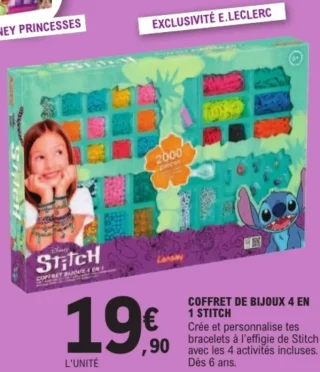 Coffret de bijoux 4 en 1 Stitch Lansay