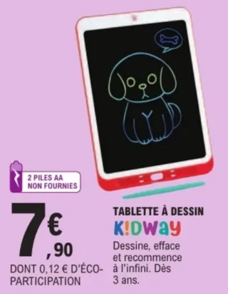 Tablette à dessin K!DWAY