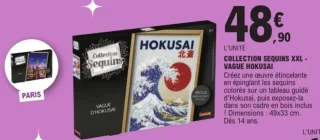 Collection Sequins XXL - Vague Hokusai