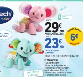 Éléphanteau 1,2,3 suis-moi Vtech Baby