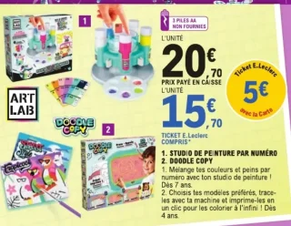 Studio de peinture par numéro / Doodle Copy Art Lab