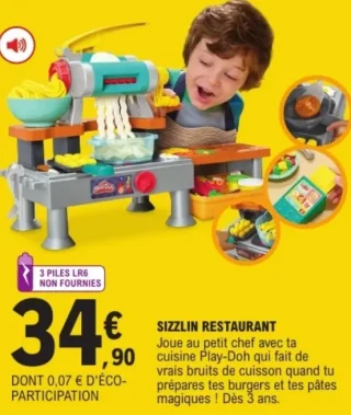Pâte à modeler Play-Doh Sizzlin Restaurant
