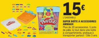 Pâte à modeler Play-Doh Super boîte à accessoires animaux