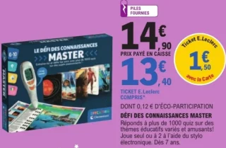 Jeu éducatif Défi des connaissances Master Clementoni