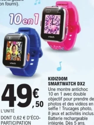Montre enfant Kidizoom Smartwatch DX2 Vtech