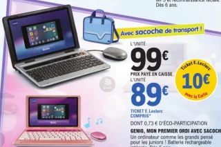 Ordinateur enfant Genio, Mon premier ordi avec sacoche Vtech