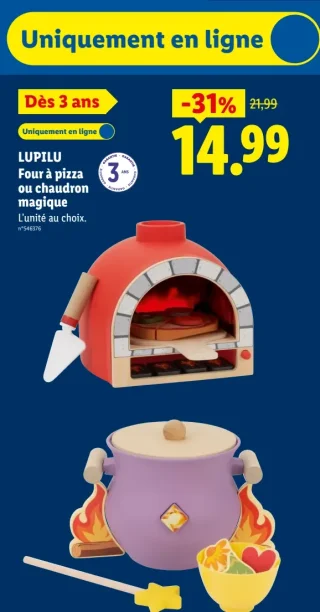 Four à pizza ou chaudron magique LUPILU