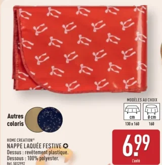 Nappe laquée festive Home Creation