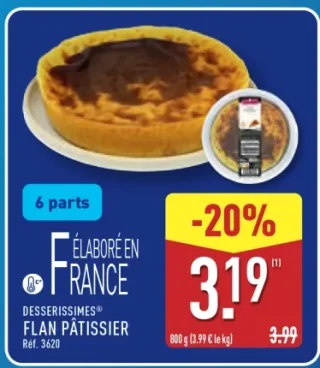 DESSERISSIMES Flan pâtissier