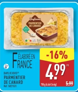 DAYLICIOUS Parmentier de canard